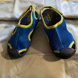 Like new crocs swift water sandals little kids 12c